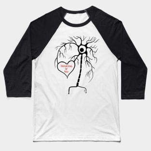 Thinking of You Neuron Baseball T-Shirt